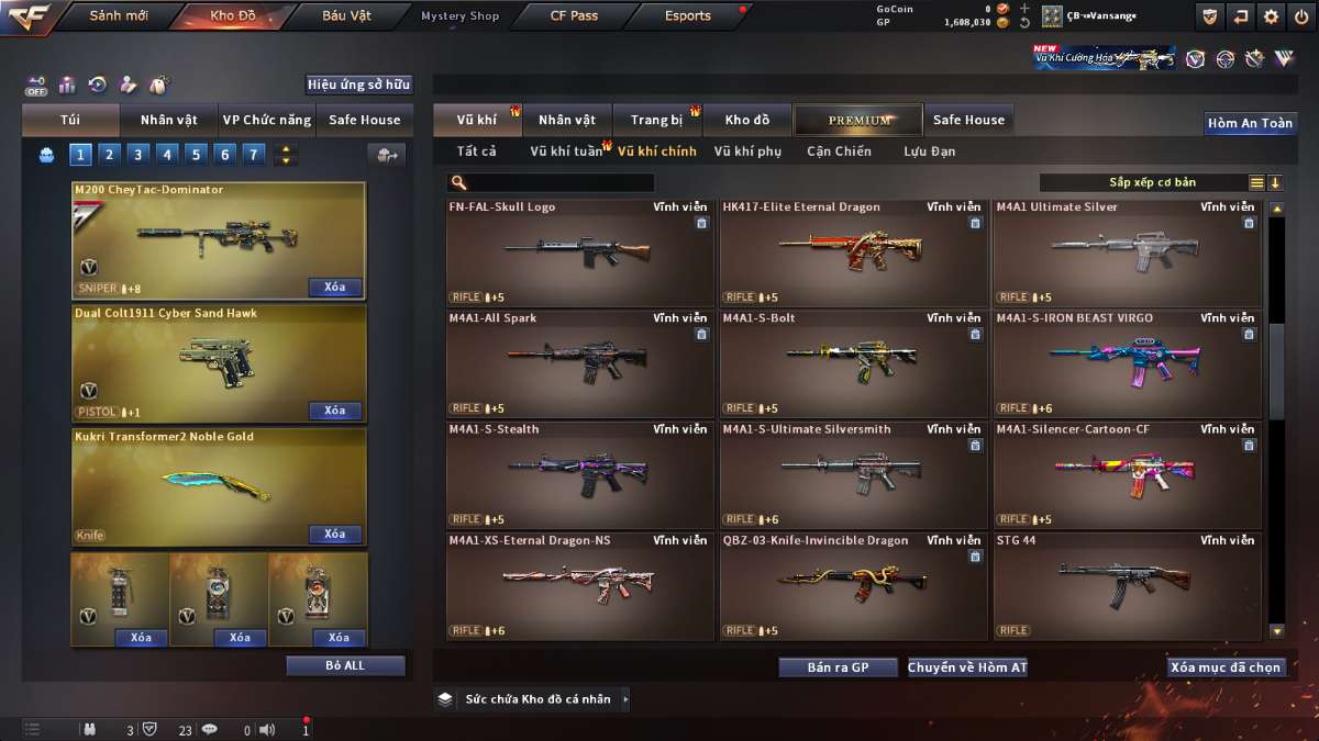 shop acc cf uy tin gia re